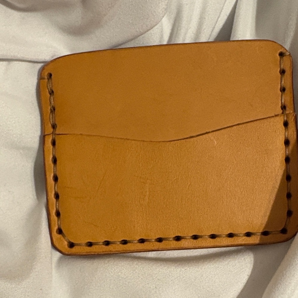 Tan Leather Card Holder